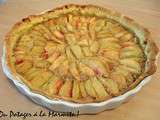 Tarte aux pêches sur crème d'amandes façon Cyril Lignac