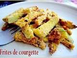 Frites de courgettes crousti-fondantes au four