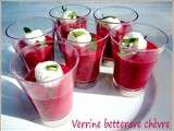 Verrine betterave chèvre