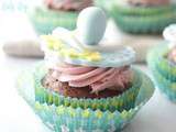 Cupcakes Baby Boy Fraise & Chocolat