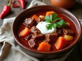Goulash Hongrois au boeuf : cuisson lente, saveur intense