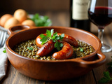 Lentilles et saucisse de Morteau : harmonie des saveurs