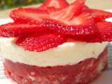 Entremet aux fraises