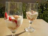 Verrine aux fraises