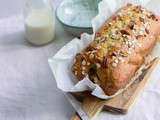 Banana bread aux flocons d’avoine et noix de pécan