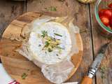 Camembert et légumes rôtis au barbecue