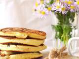 Pancakes bananes et pépites de chocolat au lait d’amande