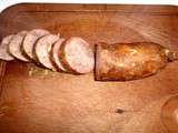 Andouille fumée mijotée dans 600 gr de (haricots) demi-secs