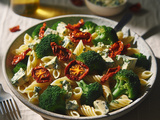 Pâtes au brocoli et tomates séchées