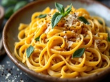 Tagliatelles à la crème de butternut - aussi facile que délicieux