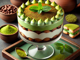 Tiramisu revisité au matcha et cacao : fusion gourmande italienne