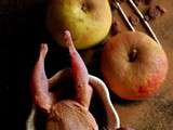 Cailles à la cannelle sur lit de pommes