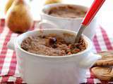 Crumble banane, poire et chocolat aux spéculoos