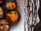 Figues farcies aux amandes en manteau de chocolat