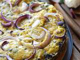 Gâteau de chou-fleur, basilic et parmesan