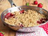 Crumble aux fraises et basilic