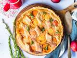 Tarte abricots miel romarin