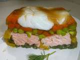 Terrine aux 2 poissons et légumes en gelée