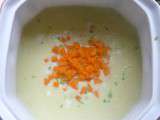 Velouté de fenouil,brunoise de carottes