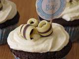 Cupcake chocolat blanc et noir