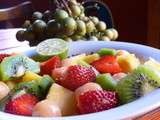 Salade de fruits colombienne avec du mamon