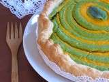 Tarte bicolore fondante aux légumes (carottes & brocolis)