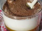 Verrine chocolat mangue et mousse de tiramisu