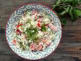 Salade de riz au yaourt à la grecque