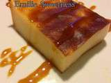 Flan pâtissier avec coulis de caramel au beurre salé