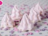 Meringues aromatisées à la mûre