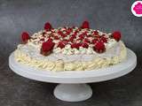 Pavlova aux trois chocolats et framboises