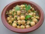 Salade orientale de pois chiches au cumin