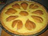 Tarte sablée bourdaloue:poire et crème d'amandes