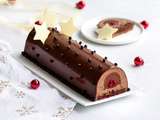 Bûche chocolat framboise