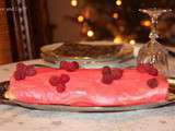 Bûche Pink Power ou façon tiramisu aux framboises