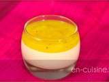 Panna cotta légère et coulis ananas au Thermomix