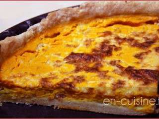 Tarte au potimarron et lardons au Thermomix