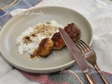 Boulettes de poulet yakitori