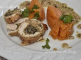 Filet de dinde farci aux champignons et foie gras