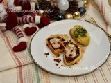 Filet mignon feuilletée et pommes de terre tapées