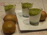 Panacotta à la crème de coco et kiwis