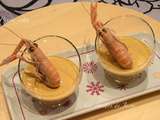 Panna cotta à la bisque de langoustine