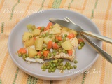 Poisson en papillote et sa poèlée de légumes