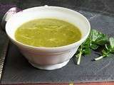 Potage au cresson et courgette