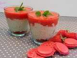 Risotto et miroir de fraises