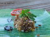 Salade tiède de lentilles au balsamique