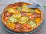 Tarte colorée aux tomates