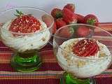 Verrine fraises comme un tiramisu