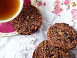 Biscuits aux flocons d'avoine, cerises séchées et jus de raisin, pas de gras??? Même pas peur