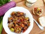 Caponata sicilienne, comme une réminiscence de l'été